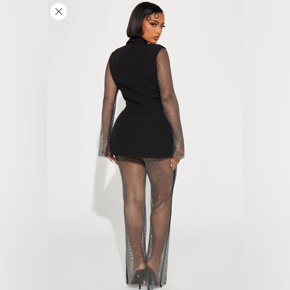 Exclusive Invitation Rhinestone Pants Set - Picture 2 of 2